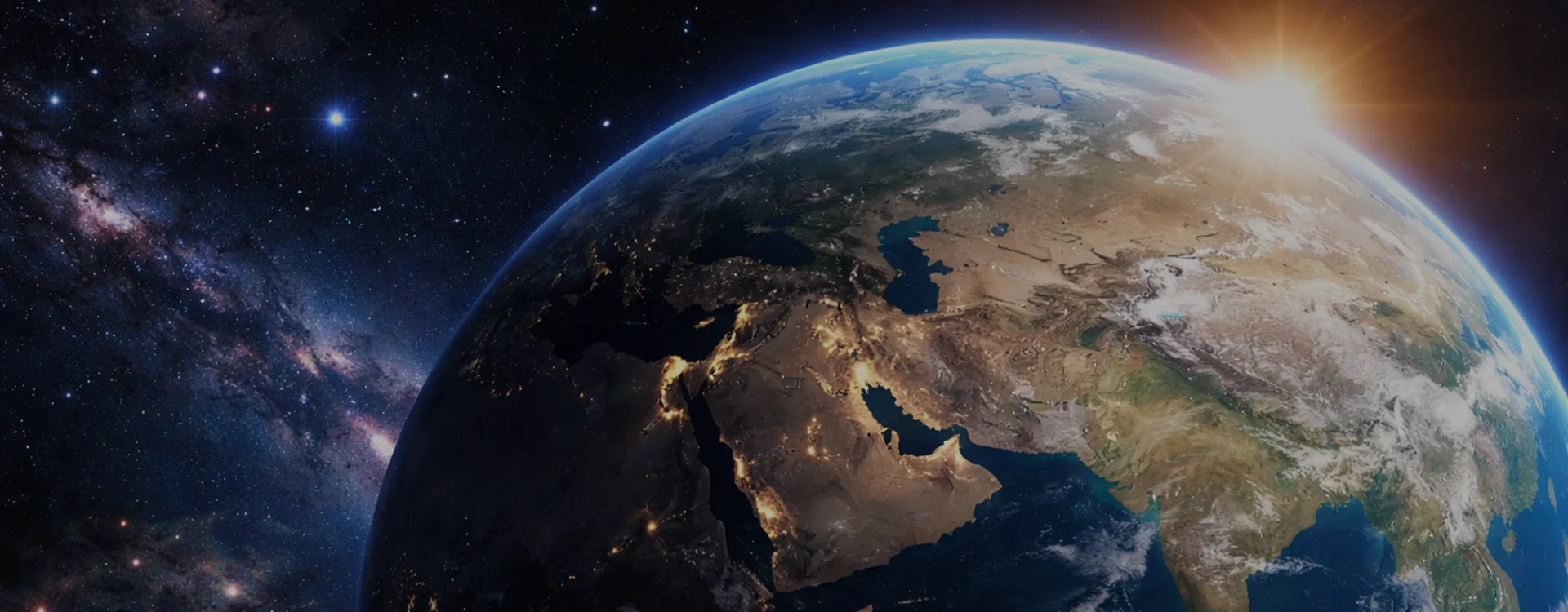 View of Earth from space symbolizing Diwan Consulting's international expansion